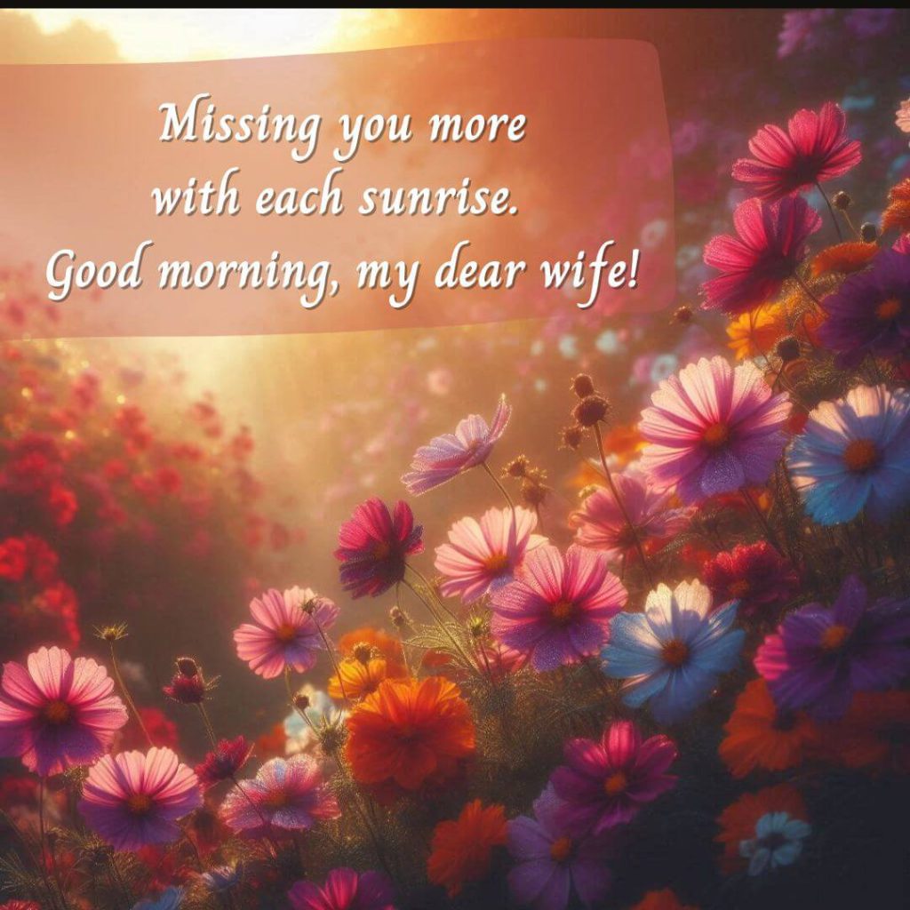 50 sweet good morning message to my beautiful wife