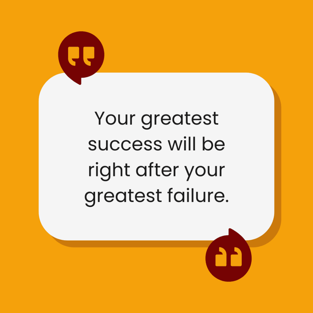 Failure is the key to success